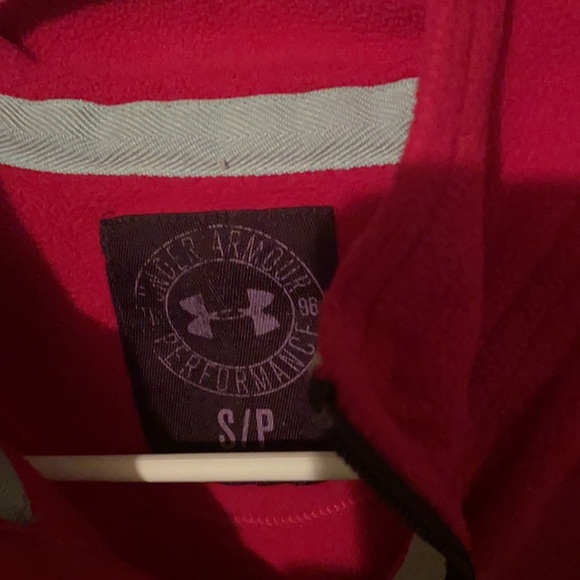 Underm armour quarter zip fleece sweatshirt - bright pink - Picture 3 of 3